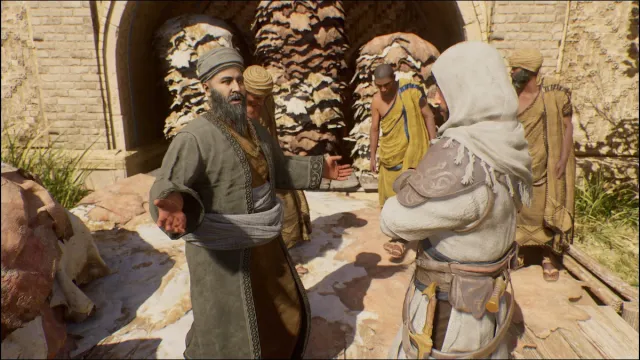 Басим и Торговец в Assassin's Creed Mirage.