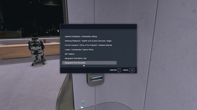 flight simulator location starfield elevator