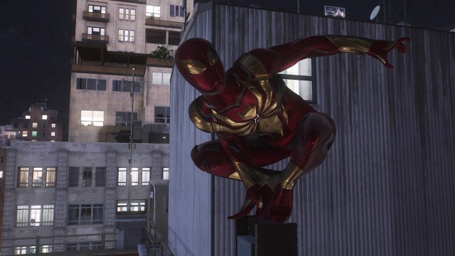 Iron Spider Man suit in Spider-Man 2.