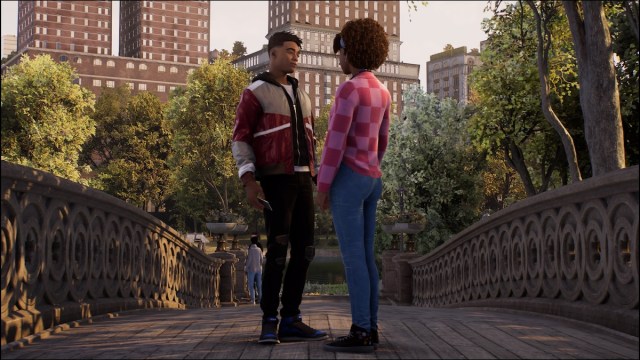 Miles and Hailey in Spider-Man 2.