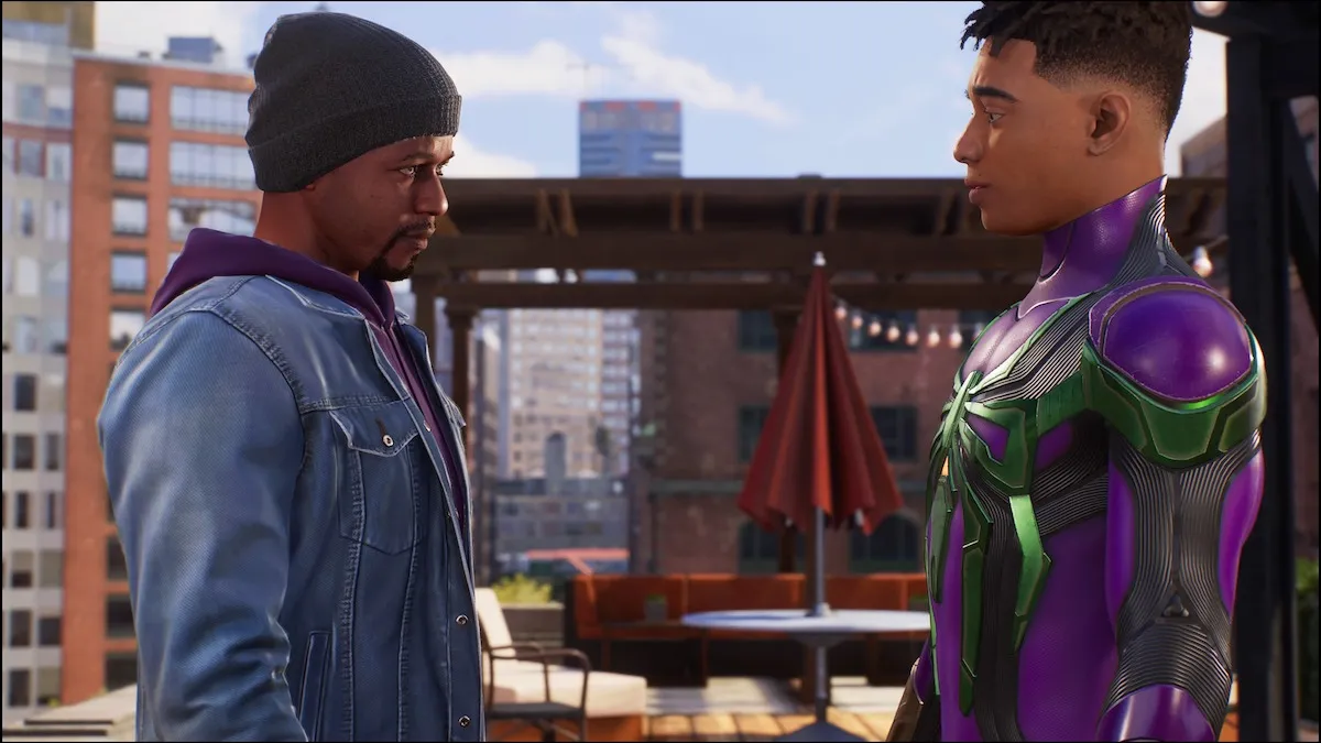 Miles and his uncle in Spider-Man 2.