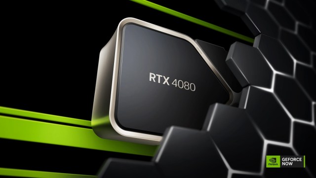 Ein gerendertes Bild einer Nvidia 4080-Grafikkarte.