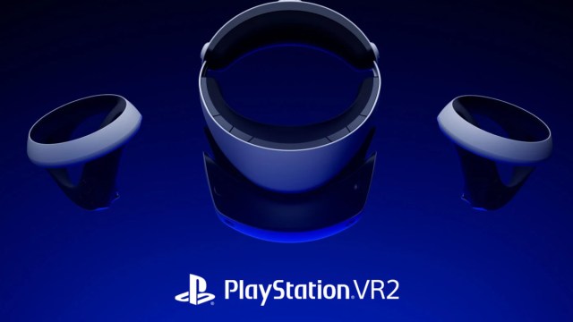 PlayStation VR2-Headset und Controller.