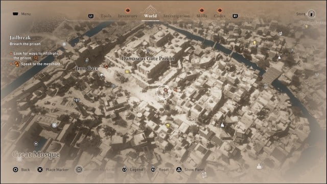 Расположение повстанцев в Assassin's Creed Mirage.