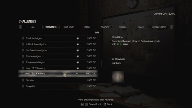 resident evil 4 remake infinite ammo cat set