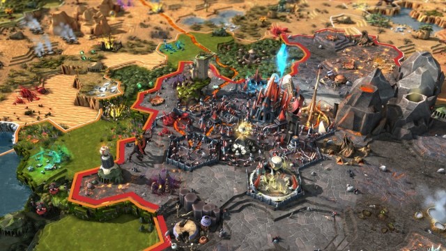 A screenshot of 4X city management gameplay from Endless Legend.