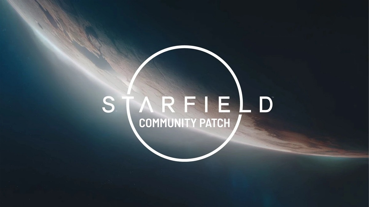 Starfield logo with "Community Patch" written below it.