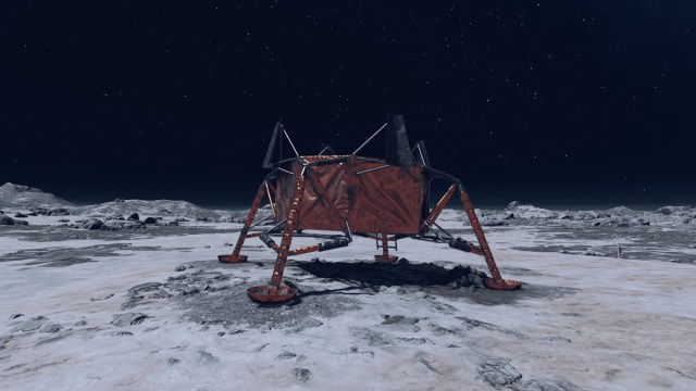 Как найти место посадки на Луну в лунном модуле Starfield