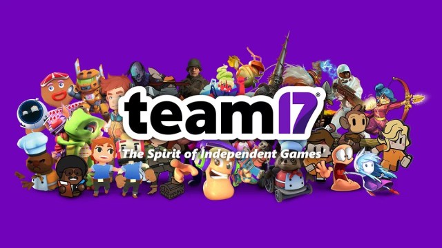 Team17 logo showing characters from games like Worms and Overcooked.