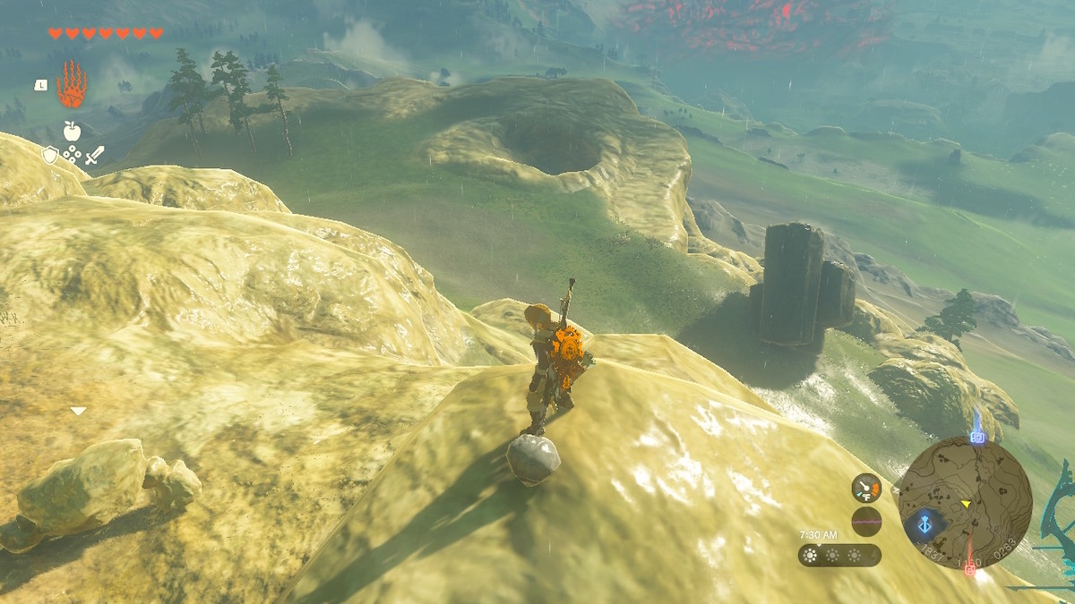 spotting the cave from lindor's brow skyview tower