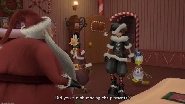 Christmas Sora in Kingdom Hearts 2