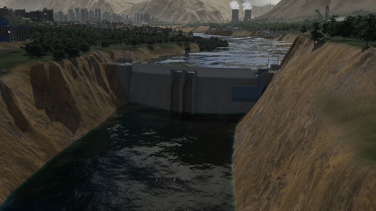 Cities: Skylines 2 Hyrdroelectric power dam