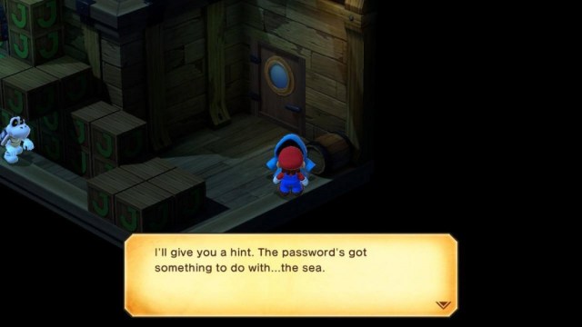 Super Mario RPG Remake Sunken Ship Password hint