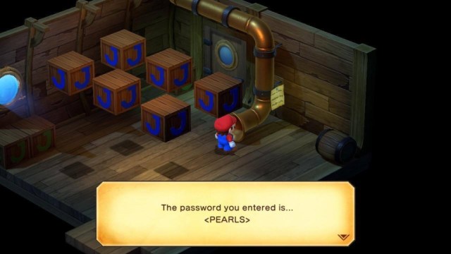 Super Mario RPG Remake Sunken Ship password
