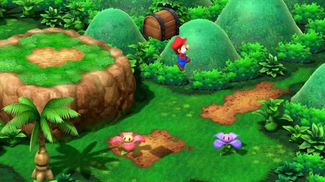 Hidden chest in Bandit's Way in Super Mario RPG