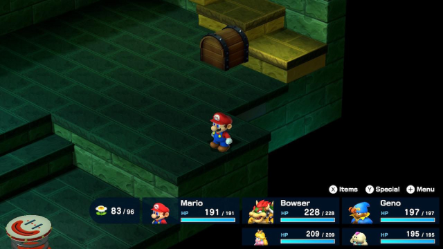 Bean Valley hidden treasure chest in Super Mario RPG