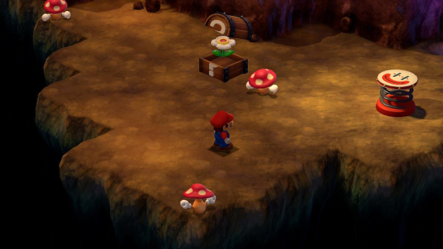Hidden underground chest in the Forest Maze in Super Mario RPG