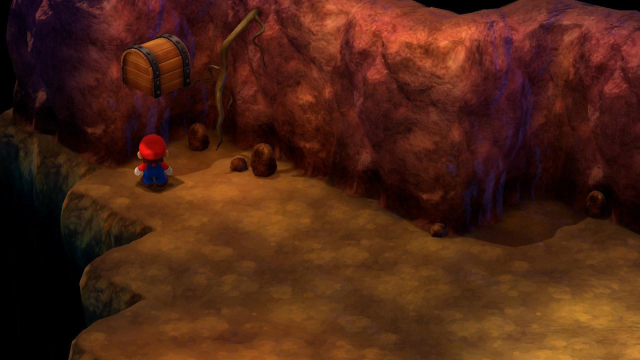 Hidden underground chest in the Forest Maze in Super Mario RPG