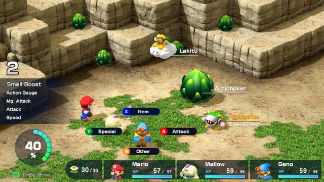 Yellow enemies that drop Frog Coins in Super Mario RPG