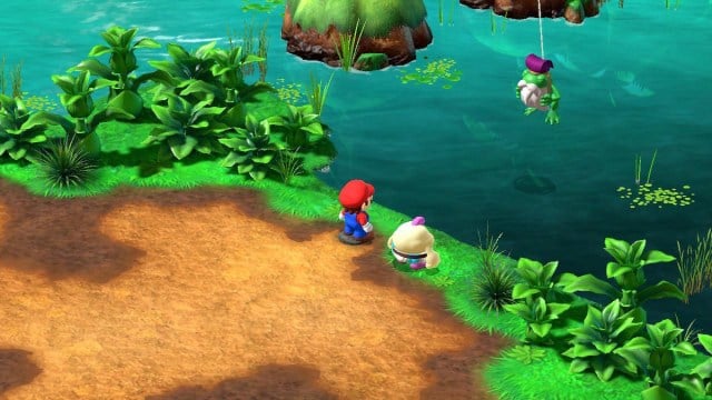 Mario and Mallow in the Super Mario RPG remake