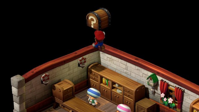 Rose Town hidden treasure chest location in the item shop in Super Mario RPG