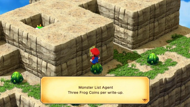 Where to fill out the Monster List in Super Mario RPG