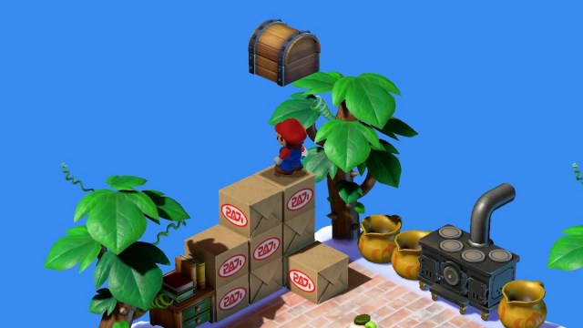 Nimbus Land item shop hidden treasure chest in Super Mario RPG