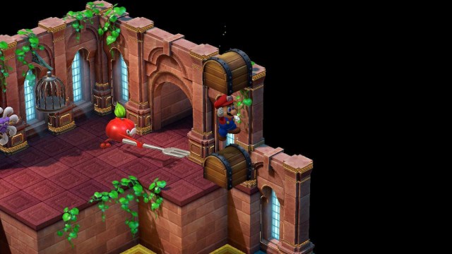 Nimbus Land stacked hidden treasure chest in Super Mario RPG
