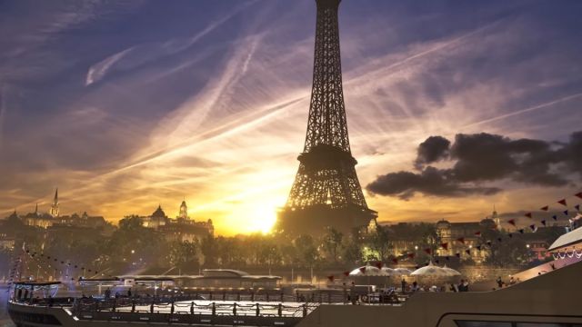 The Tekken 8 Paris stage features the Eiffel Tower