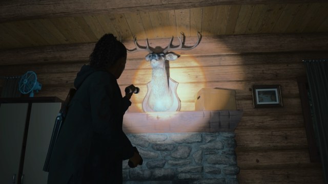 Deer head in the Witchfinder's Station in Alan Wake 2.