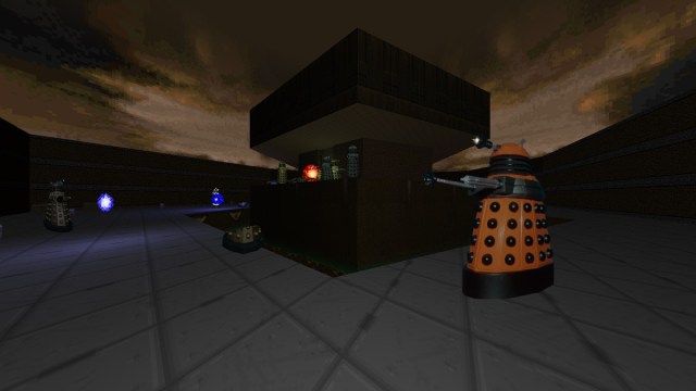 Doom: Daleks from Doctor Who fighting it out.