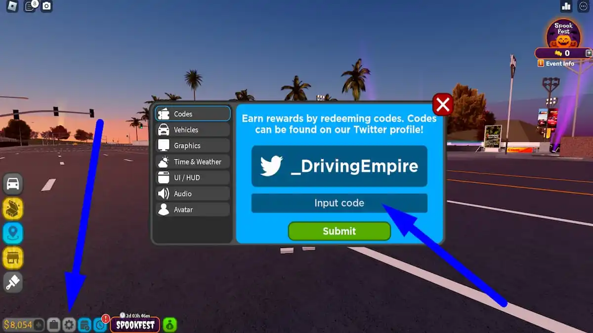 Codes, Driving Empire Wiki