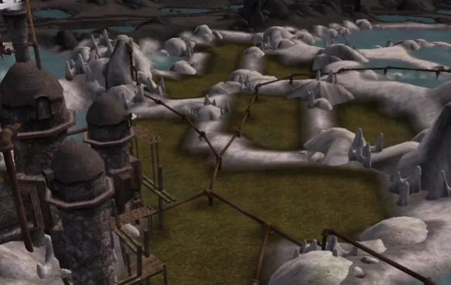 Morrowind-Bild, das die Boreanische Tundra aus World of Warcraft zeigt.
