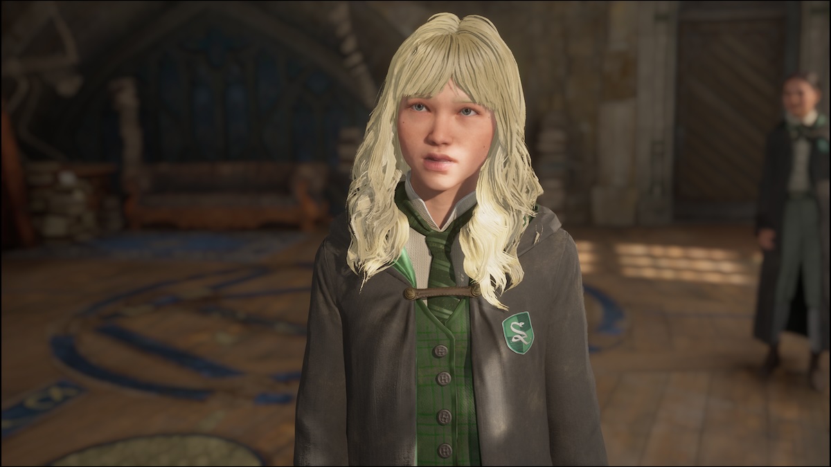 Playable character in Slytherin in Hogwarts Legacy.