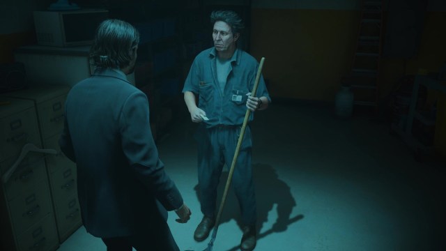 Alan Wake 2 - Initiation 1: Late Night walkthrough ahti the janitor