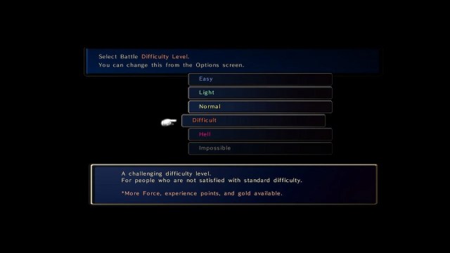 Which difficulty should you select in Astlibra Revision?