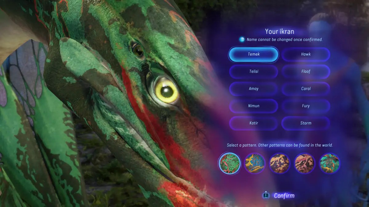 Can you change your Ikran’s color in Avatar Frontiers of Pandora?