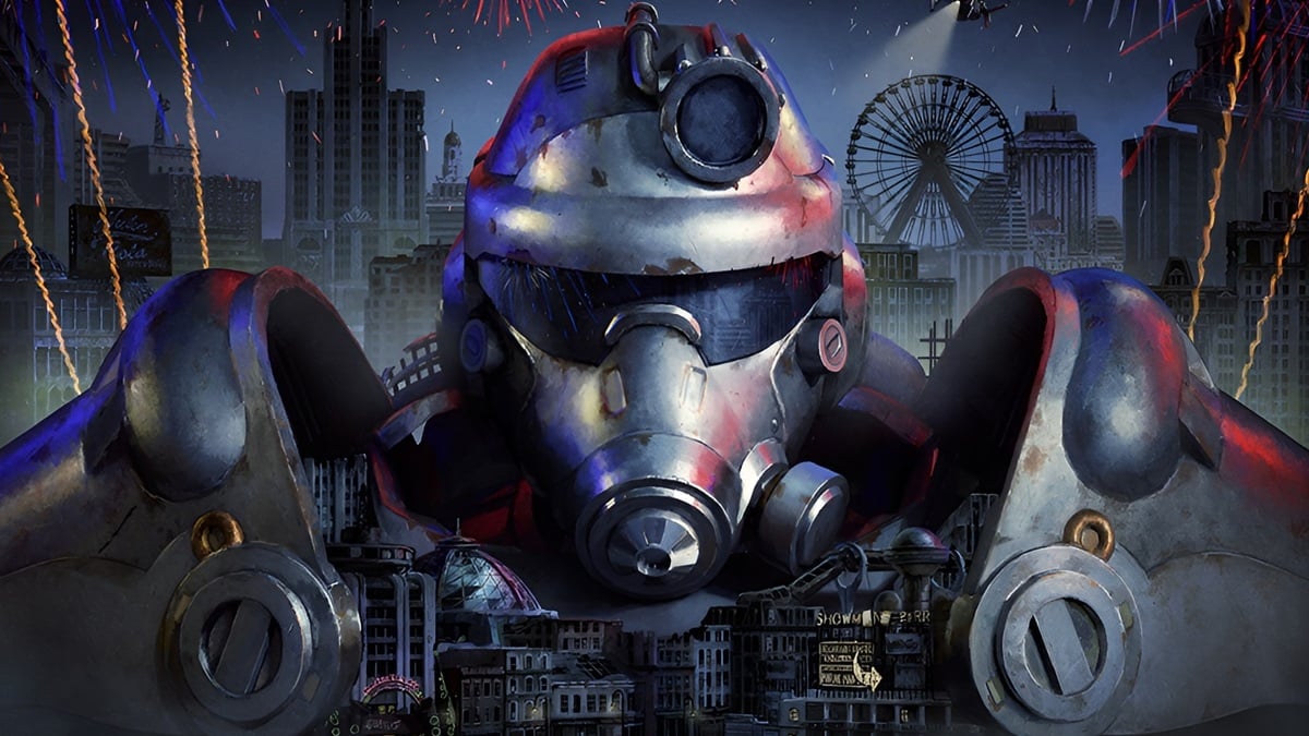 An official Bethesda promo image celebrating Fallout 76: Atlantic City