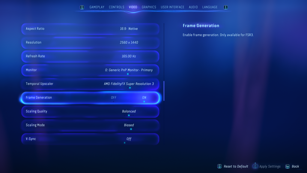 How to enable FSR3 in Avatar: FoP