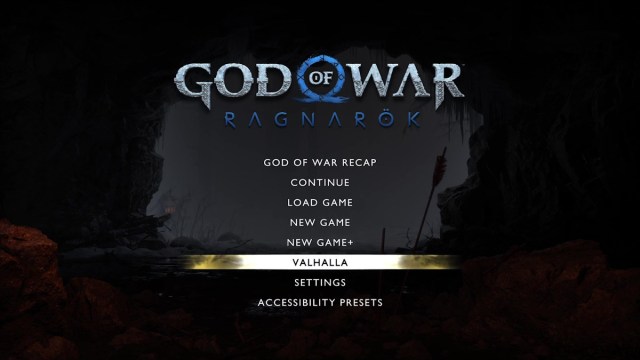 Как запустить параметры меню DLC God of War Ragnarok: Valhalla