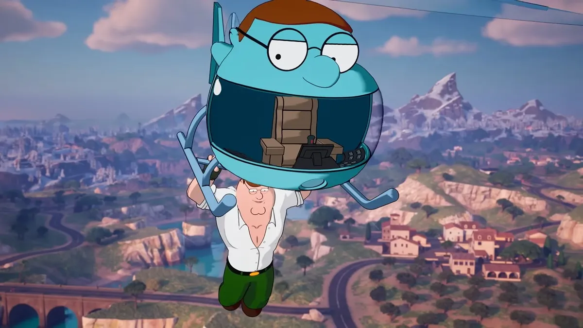 Peter Griffin has a Society Medallion in Fortnite