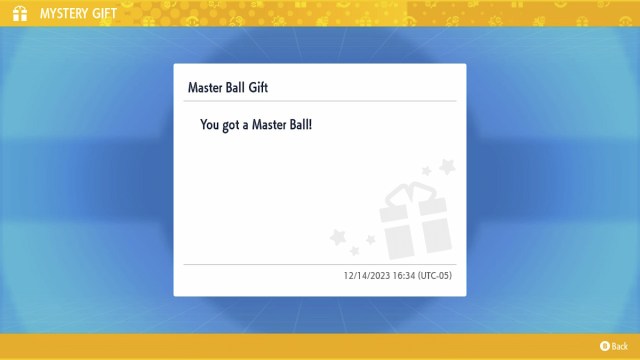 How to get the free Master Ball in Pokemon Scarlet and Violet