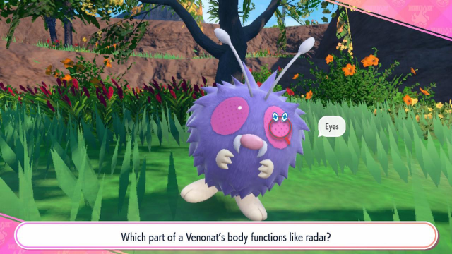 What part of Venonat's body acts like radar?