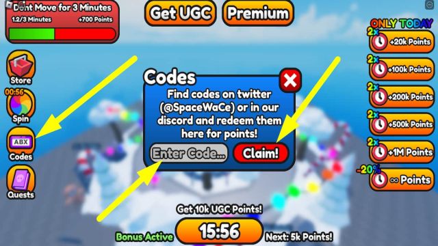 How to redeem codes in Play for UGC