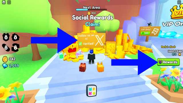 Other ways to get free rewards in Pet Simulator 99