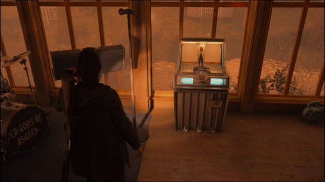 Музыкальный автомат в доме престарелых Валгалла в Alan Wake 2.