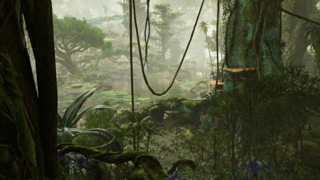 Western Frontier lake in Avatar: Frontiers of Pandora.