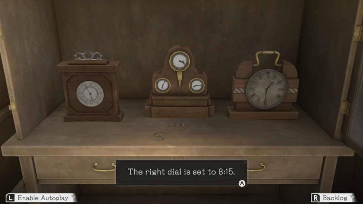 How to solve the clock workshop puzzle in Another Code: Recollection