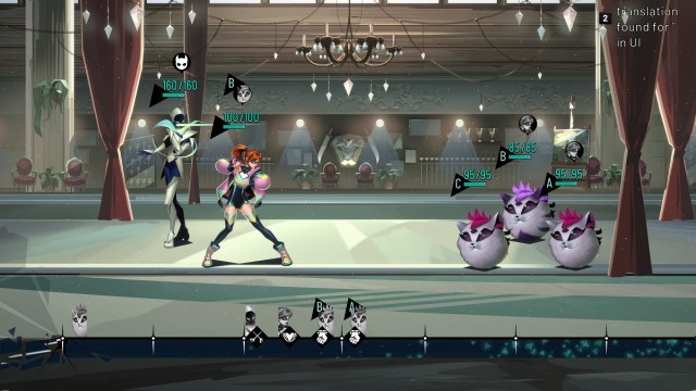 Nova Hearts battle screen