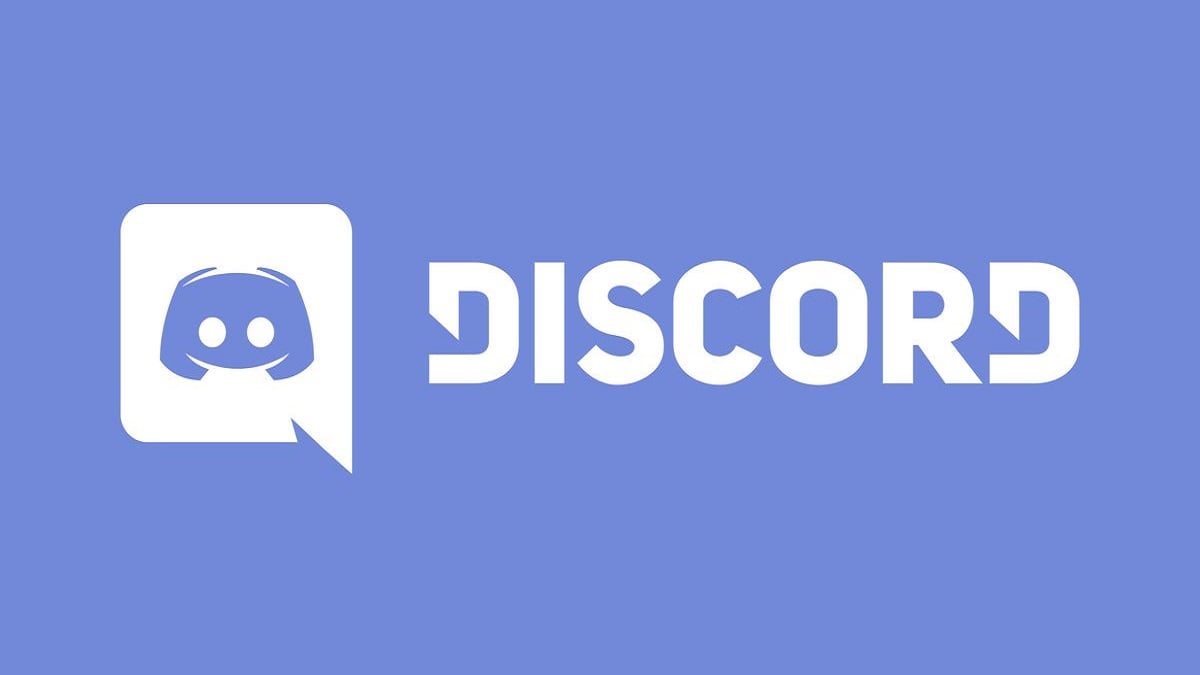 Die Discord-Schriftart und das Logo auf hellblauem/violettem Hintergrund.